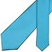 Fashion Slim Wedding Ties for Men Silk Turquoise Blue Tie Solid 6cm Thin Necktie (0973-37)