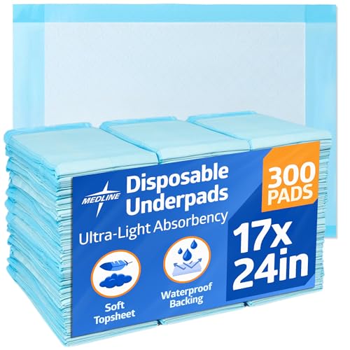 Medline Light Absorbency Underpad, 17