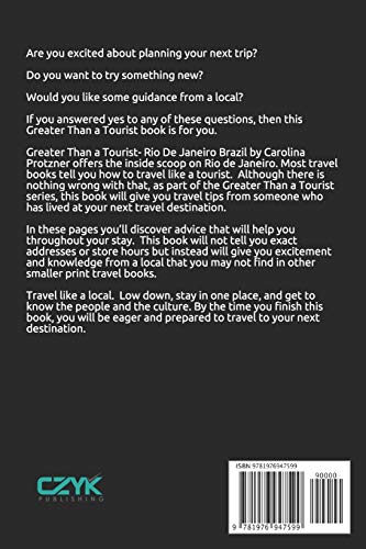 Greater Than a Tourist- Rio De Janeiro Brazil: 50 Travel Tips from a Local: 160