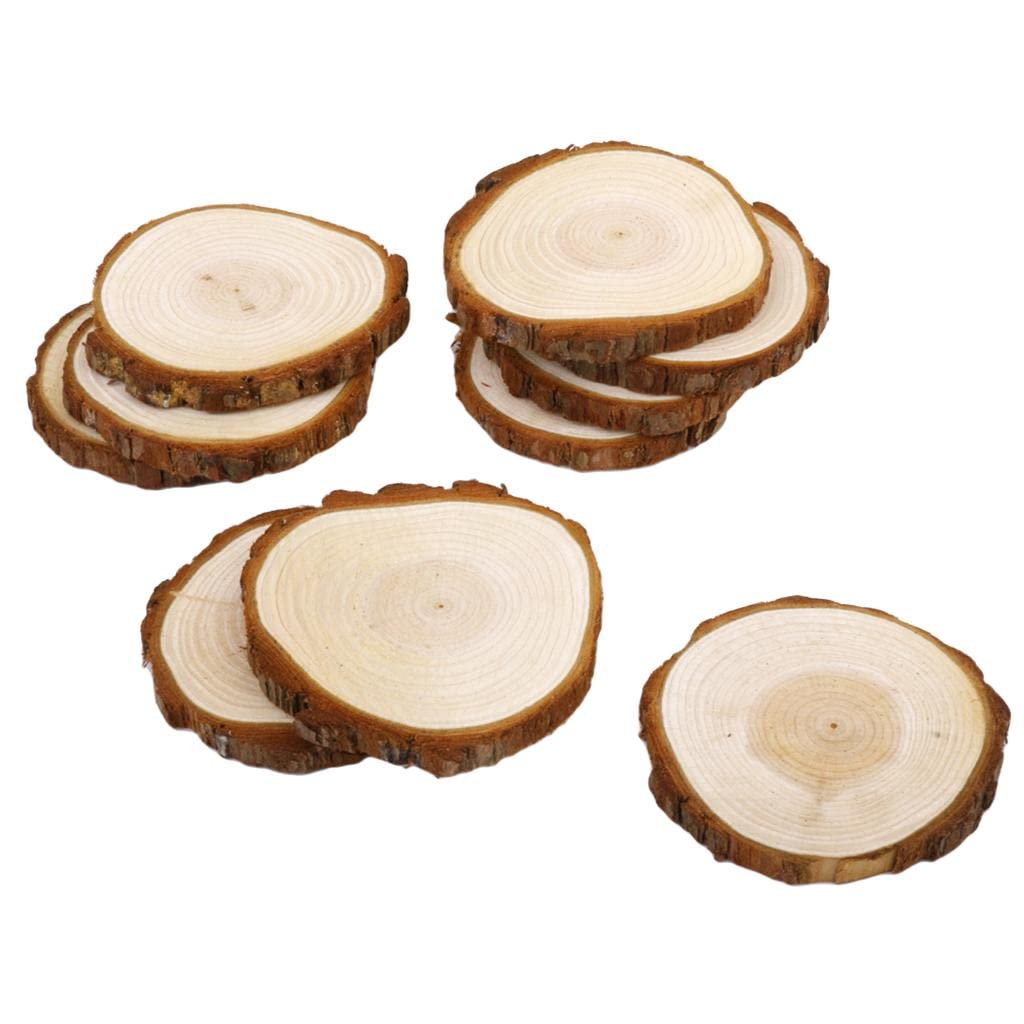 COMBR Cedarwood Wood Slices for DIY Crafts Wedding Decor 89cm 10pcs