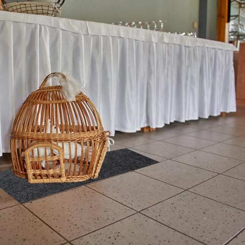 Image of Large Bird Cage Mat, Under Pet Cage Mat for Bird Cages, Reptile Aquariums, Dog Kennels, Absorbent /Waterproof Felt Mat with Non-Slip Backing for Hard Floors and Surfaces (30x36 Inch)