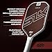 Selkirk Sport SLK Halo Pro MAX Pickleball Paddle | Raw Carbon Fiber Pickleball Paddles with a Rev-Core Power Polymer Core | Designed for Ultimate Spin & Power | Red