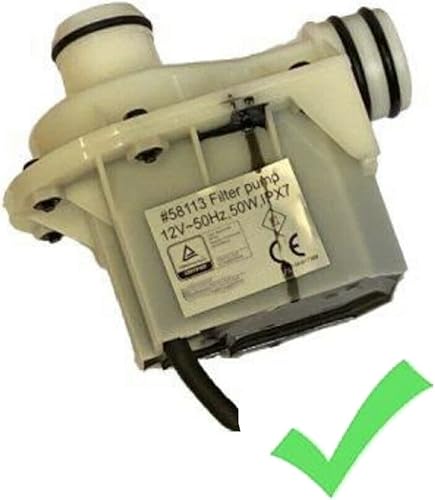 Miniatura 4 de P4071 58113 Bomba de agua para bañera de hidromasaje E02 Kit de reparación para Coleman SaluSpa Lay-Z-Spa (con impulsor y ejes)