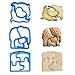 Sandwich Cutters for Kids, Kmeivol Food Grade Plastic Sandwich and Bread Cutter Shapes for Bento Lunch Box, Kids Friendly Toddler Sandwich Cutter in 3 Cute Shapes, Variant Sandwich Shape Food Cutters