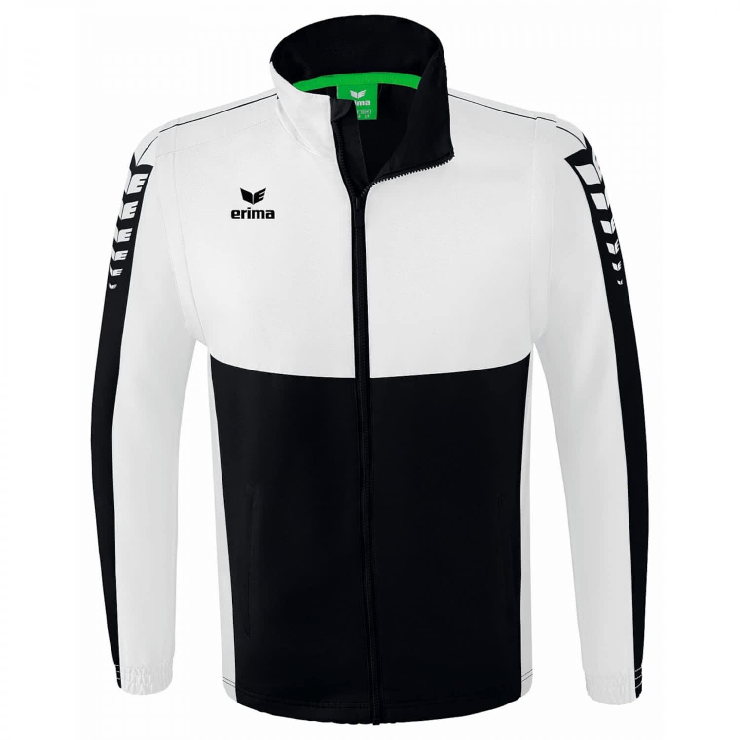 Erima Adult Six Wings Jacket with Detachable Sleeves, Black, XL