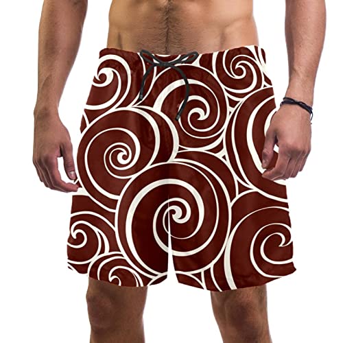 Short de plage motif cercle JDEZ maillot de bain homme