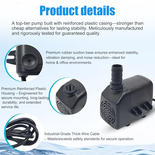 Image of 6036050 Evaporative Coolers Pump Ultra Quiet with Dry Burning Protection,Pump Fit for Models: MC37A,MC37M,MC37V,MFC3600,3100CFM