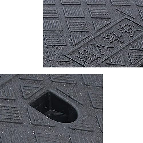 Rampa para bordillos en entrada, negra de plástico para sillas de ruedas miniatura 4