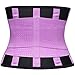 VENUZOR Waist Trainer Belt for Women - Waist Cincher Trimmer - Slimming Body Shaper Belt - Sport Girdle Belt (UP Graded)(Purple,X-Large)
