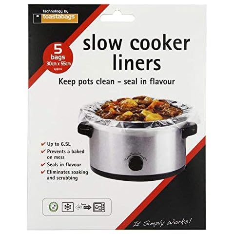 30 x 55cm Slow Cooker Liners PK 5 Hold Up to 6.5 Litre Safety Tested Cover