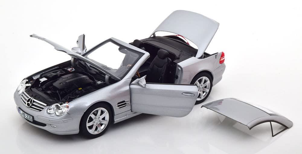 Amazon | norev 1/18 Mercedes Benz SL 500 R230 brilliant silver