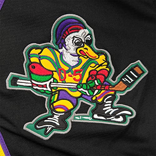 D-5 Men Mighty Ducks Baseball Jersey #96 Conway #99 Banks miniatura 6