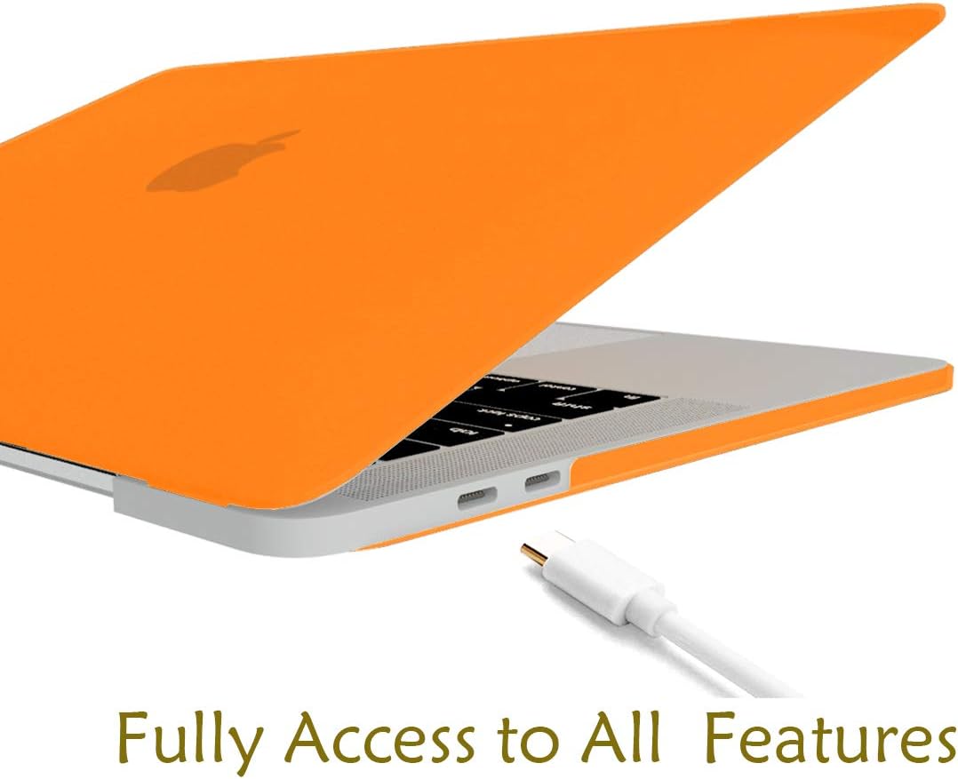 Laptop Case MacBook Case Plastic Hard Shell Case for MacBook Air 11 inch Model A1465/A1370 with Keyboard Skin Cover and Screen Protector (Orange)