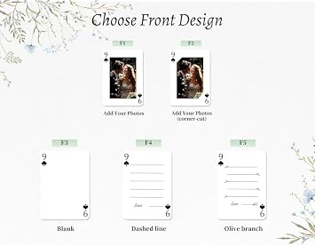 Custom Playing Cards - Custom Wedding Guest Book, Personalized Playing Cards with Photo, Wedding Favors for Guests