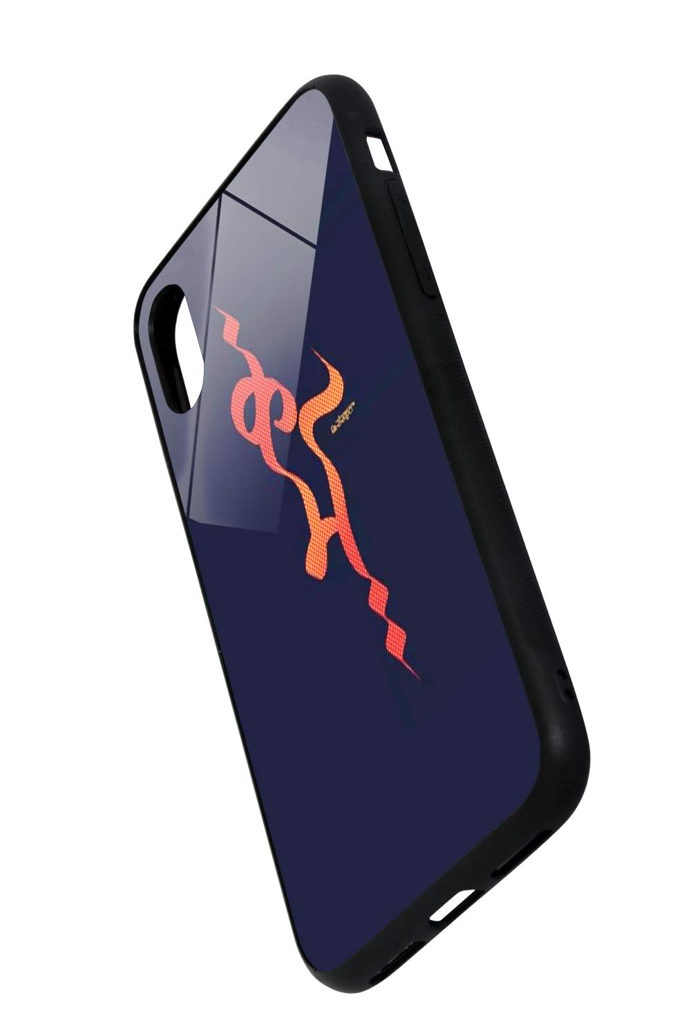 Pixelz - Karma Printed Real Glass Back Case for Apple iPhone |Shockproof Scratch-Resistant| (Style 19) (iPhone X/XS)