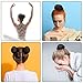 Waydress 8 Pcs Ballet Hair Net Bun Cover Invisible Elastic Edge Mesh Hair Nets Mesh Hairs Bun Set for Women Dance Accessories(Classic Style)