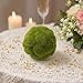 LIDSCURA 6 PCS Green Moss Ball Decorations, Simulated Moss Balls, Artificial Plant Decorations, Suitable for Garden Wedding Party Decorations