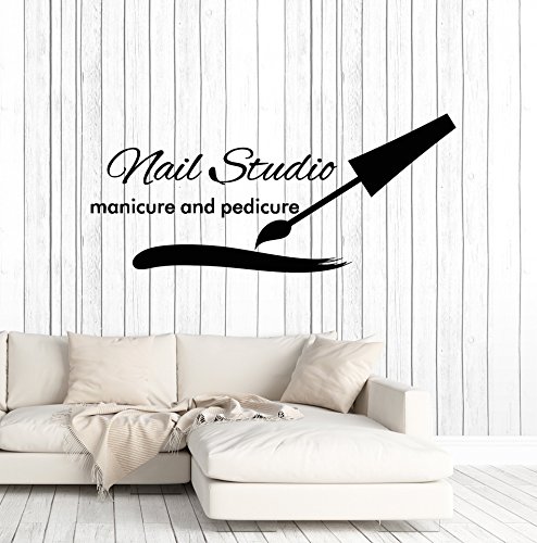 WallStickers4ever Large Vinyl Wall Decal Nail Studio Manicure Pedicure Beauty