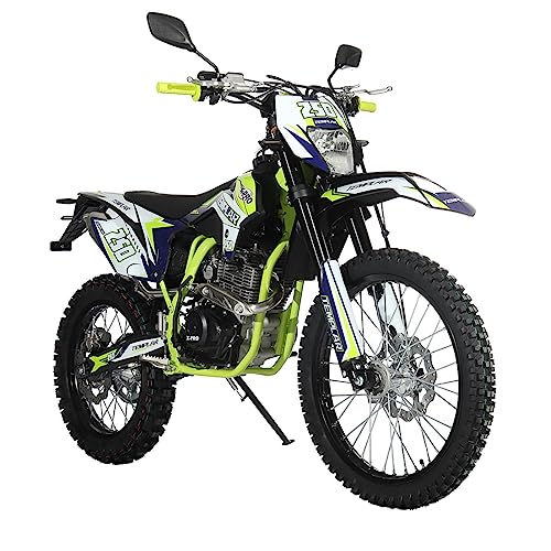X-PRO Templar 250cc Zongshen Brand Engine Dirt Bike with All Lights and 5-Speed Manual Transmission, Electric/Kick Start! Big 21