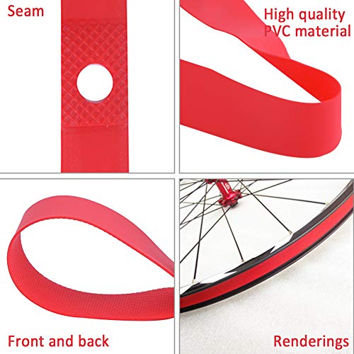 2Pcs Mountain Bike Tire Liner, Tire Liner Protector Inner Tube Pad Puncture Proof Belt (Size : 20inch) Tubeless Rim Tape Puncture Proof Tires