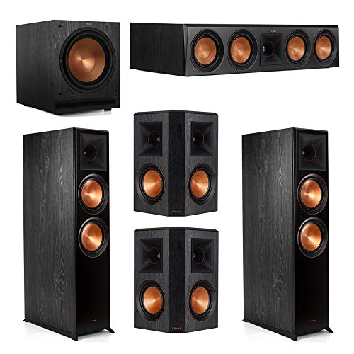 Klipsch 5.1 System with 2 RP-8000F Floorstanding Speakers, 1 Klipsch RP-504C Center Speaker, 2 Klipsch RP-502S Surround Speakers, 1 Klipsch SPL-120 Subwoofer
