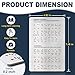 EliteSign Braille Alphabet & Words Board with Sturdy Raised Dots, Braille Learning Tool for Braille Beginners (Patent Pending)