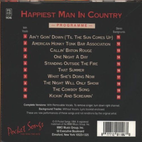 Happiest Man In Country [KARAOKE]