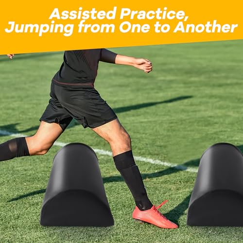 BALAPET Heavy Duty Tackling Dummies with Handles for Football, Waterproof PVC Football Step Over Dummy, Training Dummy Soccer Equipment for Footwork Drills Sports Training(48 * 12 * 6in) - Thumbnail 6