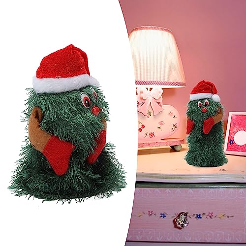 Forma de Planta de árvore de Natal Giratória Musical Com Algodão PP Perfeito para Entretenimento de