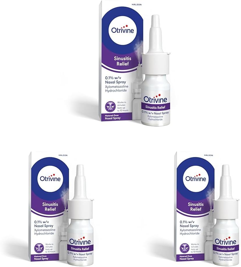 Otrivine Sinusitis Relief Nasal Spray, Blocked Nose Relief and