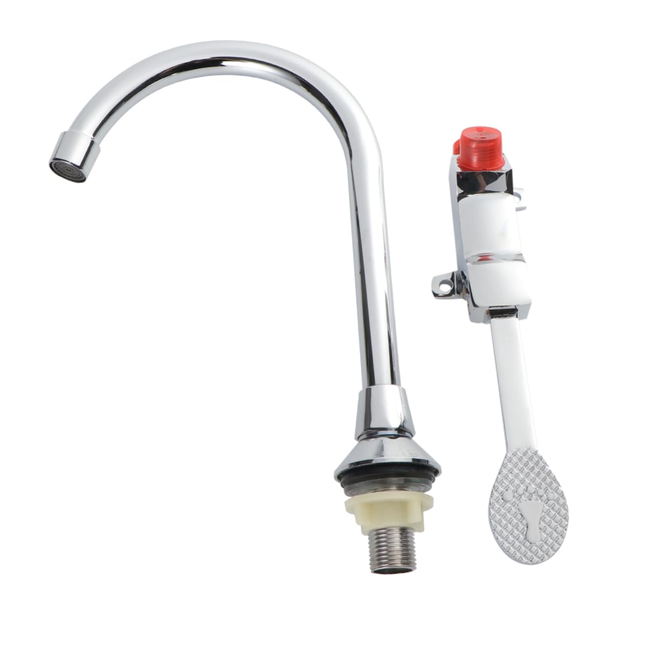 Grifo giratorio de agua fría en acero inoxidable para cocina y baño