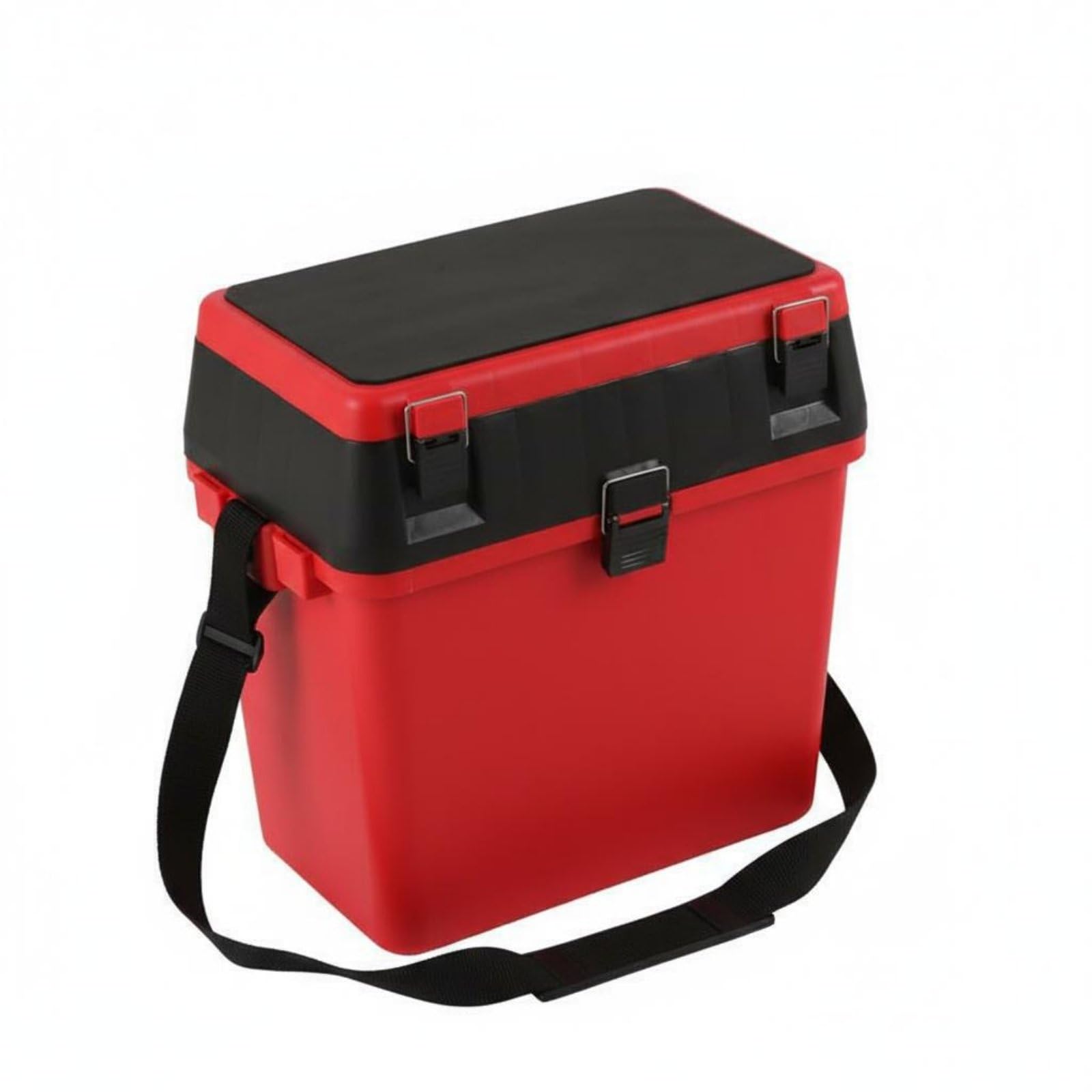 Cassetta da Pesca con Seduta Coperchio Imbottito Sgabello Contenitore da Pesca Ampio Vano Superiore Organizer per Attrezzatura, color to 4