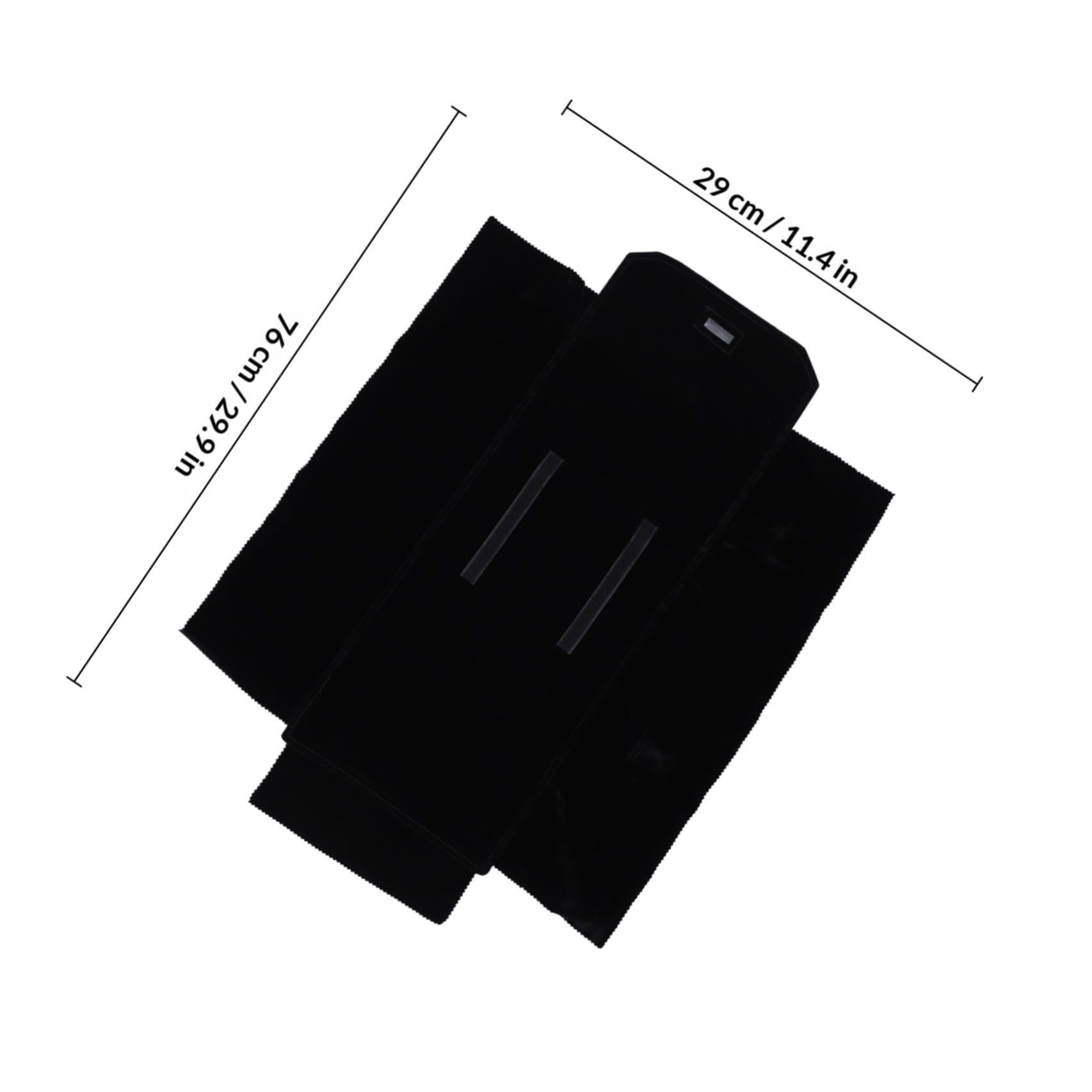 Borsa Porta Orologi Nero in Flanella Leggera e Compatta, Sacchetto di Immagazzinaggio Multifunzionale per Gioielli e Viaggi