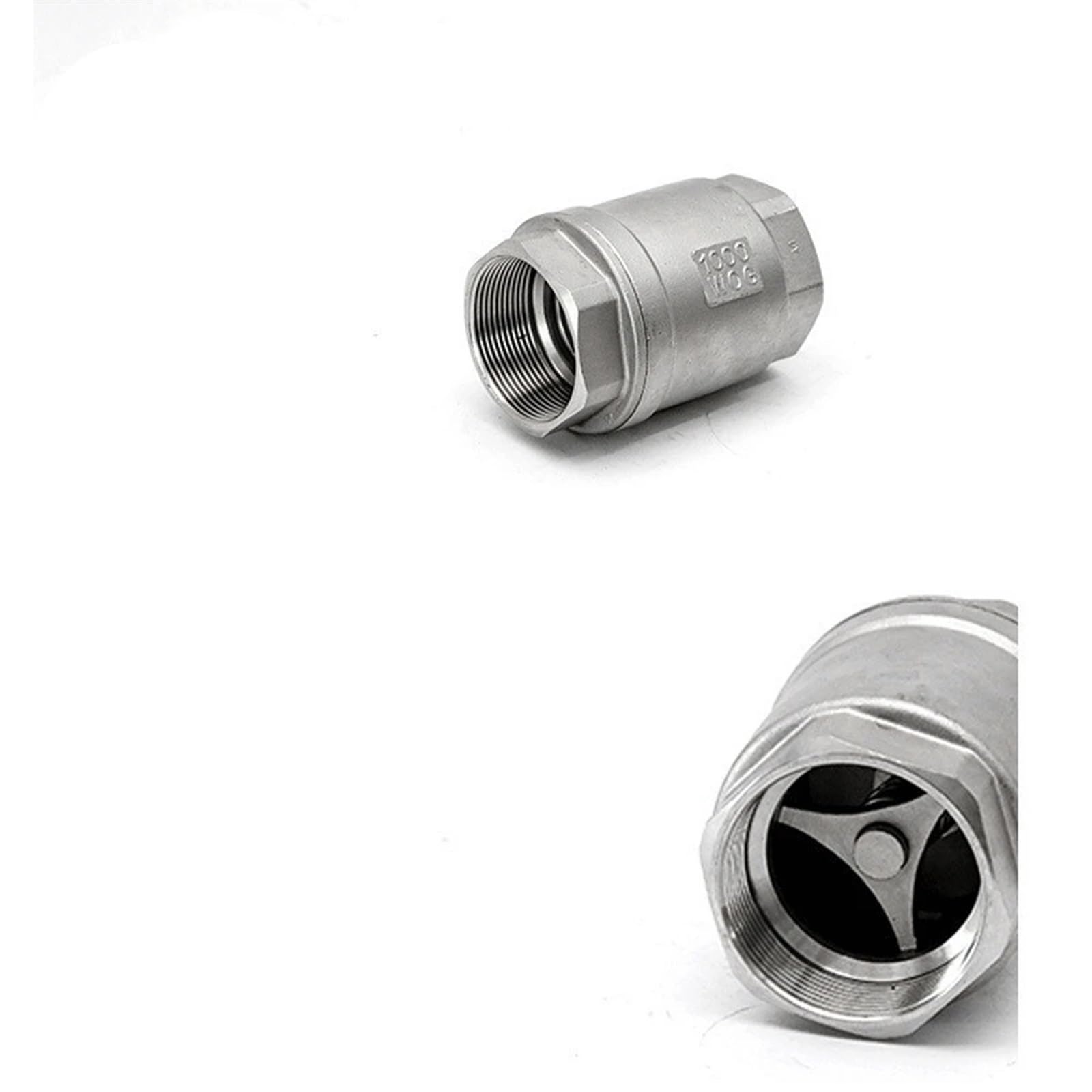 1/4" 3/8" 1/2" 3/4" 1" 2"-4" Żeński 201 304 316 pionowy jednokierunkowy zawór zwrotny bez powrotu twarde lub miękkie uszczelki(DN25 1 cal BSP, SS201)