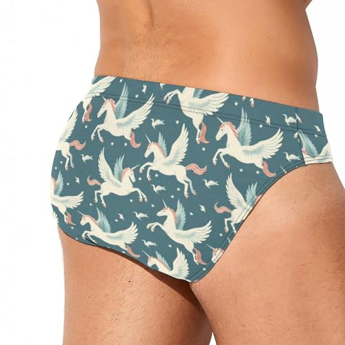 Flying Horse Novelty Men's Brief Swimwear Pants Swimming Trunks Beach Shorts Underwear3