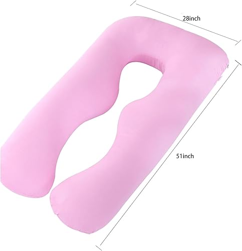 Miniatura 7 de Almohada corporal en forma de U, almohada corporal Aleuri, soporte de vientre para embarazo, almohada extra larga en forma de U, almohada de cuerpo