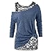 Pullover Damen Spitze Weste und Langarmshirts Zweiteiliger Sexy Einfarbig Pulli Sweatshirt Schulterfreies Strickpullover Lässig Mode Langarm Shirts Schrägkragen Kurzarm Geknotet Oberteile