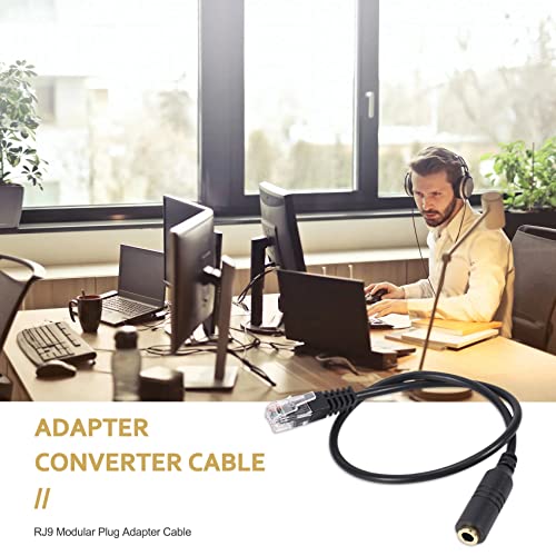 Adaptador cable 3.5mm stereo a RJ9 macho hembra x2 miniatura 6