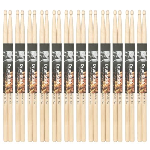 Baguettes de batterie bois érable légères antidérapantes jeu confortable - 5