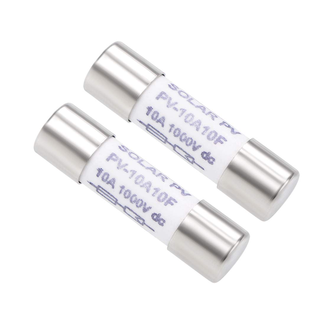 uxcell Cartridge Ceramic Fuse 10A DC 1000V 10x38mm Fast Blow Replacement for Digital Multimeter 2pcs