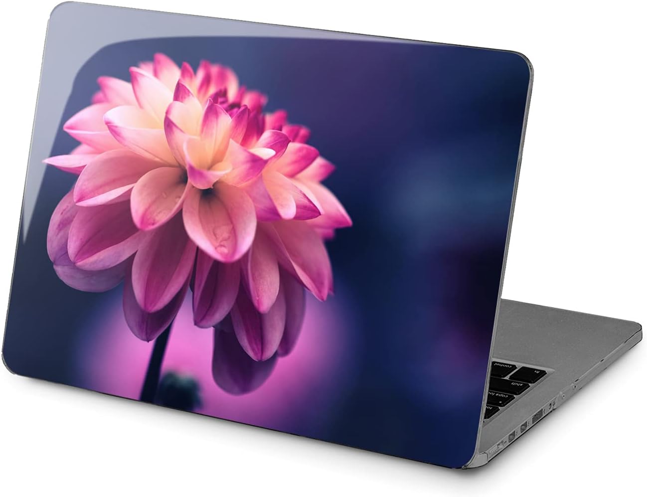 Hard Case Compatible for MacBook Pro 16 14 M3 M2 2023 M1 Pro 13 2022 Air 13 2021 Retina 2020 Mac 11 12 Design Cover Laptop Purple Garden Print Aster Beautiful Protective Bloom Pink Nature