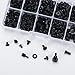 430 Pcs Computer Screws Assortment Kit, Motherboard Standoffs and Screws, PC Screw Kit for Motherboard Laptop Computer Case PC Fan HDD SSD Hard Drive Repair Screw Set