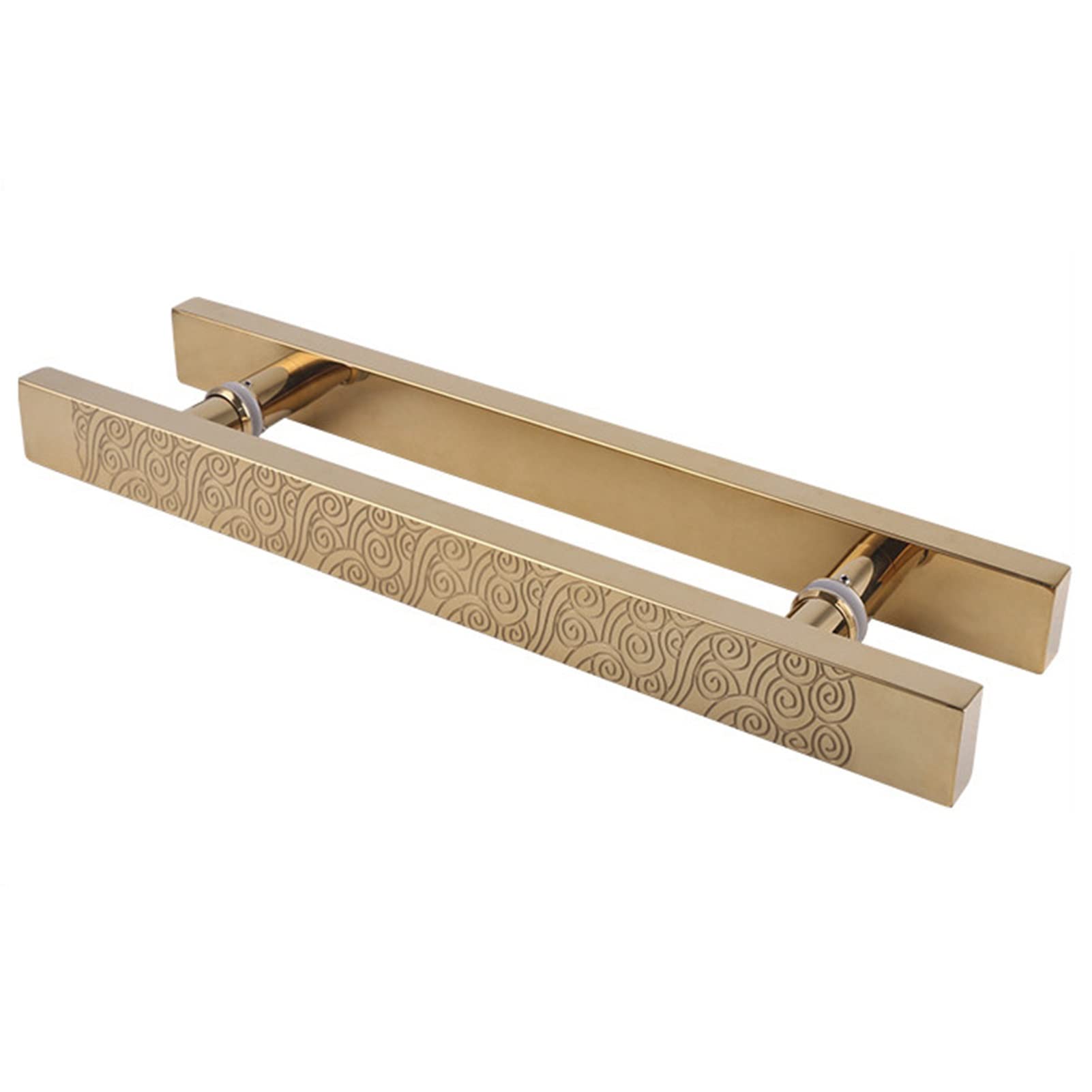 Poignée de porte coulissante dos à dos en acier inoxydable pour grange