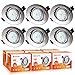 Produktbild Wenscha GU10 LED Einbaustrahler, 6er set Einbauleuchte 220V Schwenkbar Einbauspot Deckenspot inkl. 6x 5W GU10 Spots 4000K Neutralweiß 550lm ersetzt 50W Einbaulampe Deckenstrahler f. Loch Ø70-75m