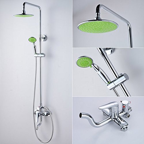 Robinet bras de pluie pomme de douche vert pour rafraîchir votre routine