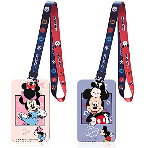 Mickey Minnie Lanyard BESTZY 2Pezzi Cartoni