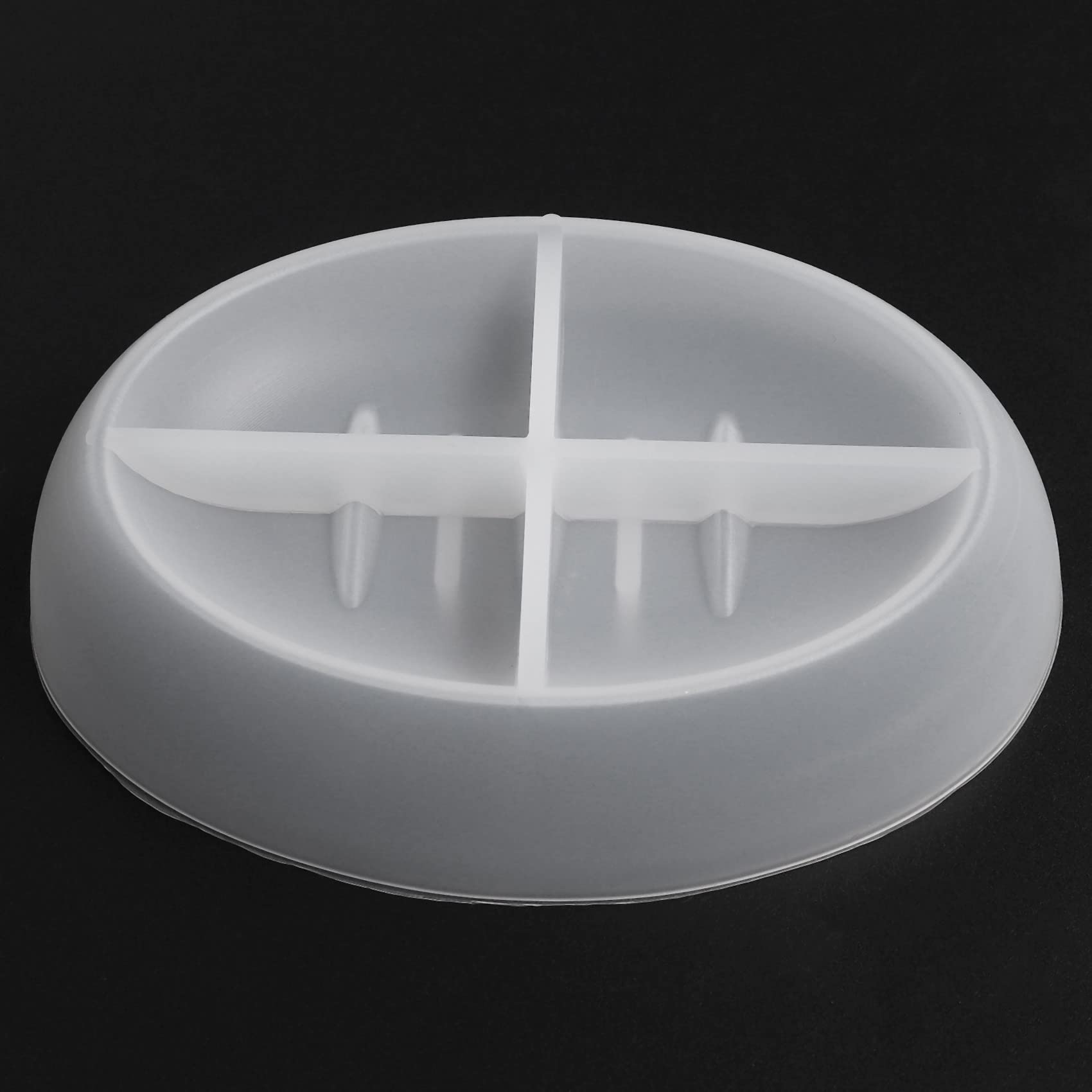 Yalulu Lot de 2 porte-savon en silicone Moule à couler en résine époxy Porte -savon Assiette DIY Résine coulée Moules pour Home Decoration Artisanat