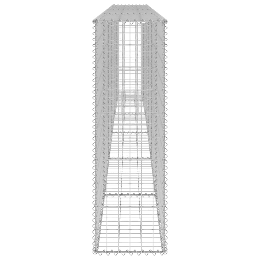 vidaXL Mur en gabion avec couvercles Acier galvanisé 300x30x100 cm