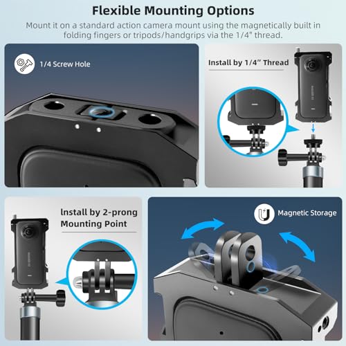 REYGEAK Aluminum Frame Cage for Insta360 One X3 - Image 4