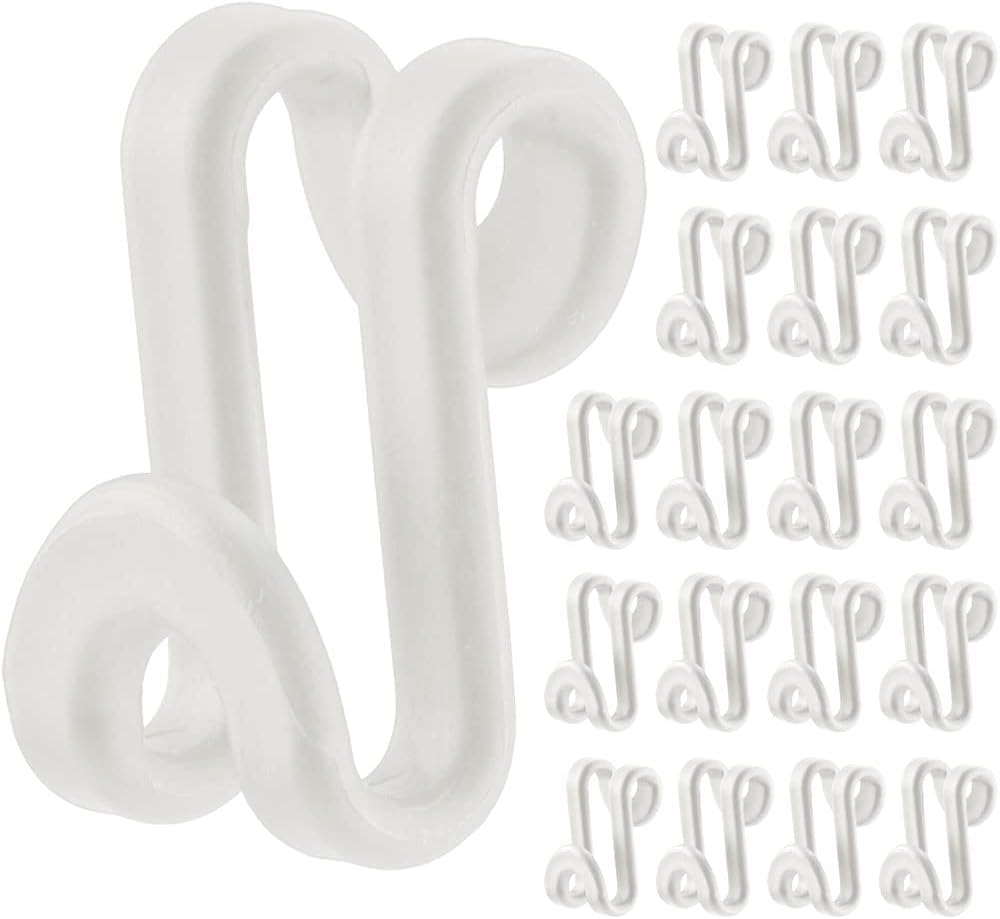 60 Pack S Shape Clothes Hanger Connector Hooks Hanger Extender Clips Mini Space